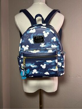 Loungefly Disney‎ Kids Backpack - Navy and White